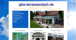 Desktop Screenshot of glas-terrassendach.de