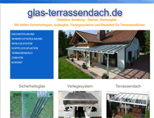 Tablet Screenshot of glas-terrassendach.de